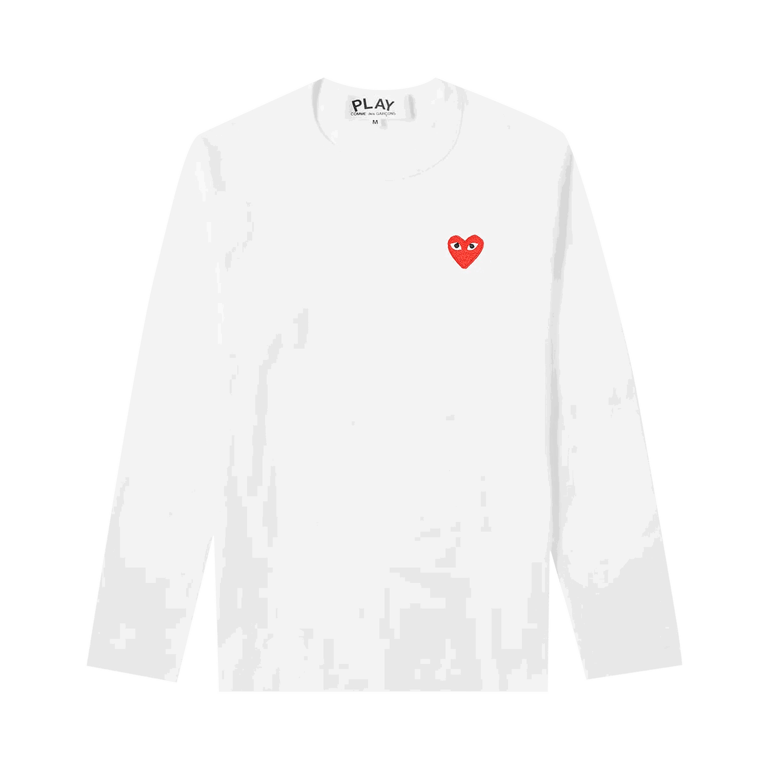T-shirt Comme des Garçons PLAY Basic Logo Tee Hvid | P1T118 2, 0