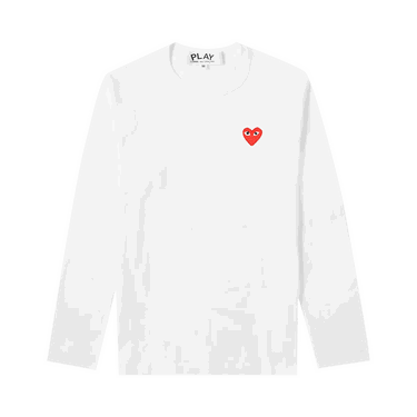 T-shirt Comme des Garçons PLAY Basic Logo Tee Hvid | P1T118 2, 0