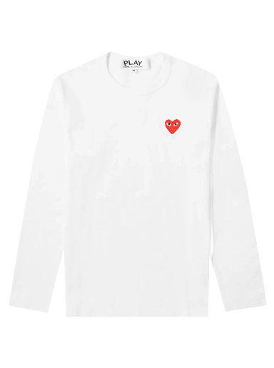 T-shirt Comme des Garçons PLAY Basic Logo Tee Hvid | P1T118 2