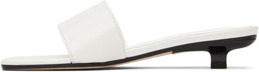Skopleje BY FAR BY FAR Ceni Kitten Heel Mules Hvid | MWFHO014CL034WH025PL, 2
