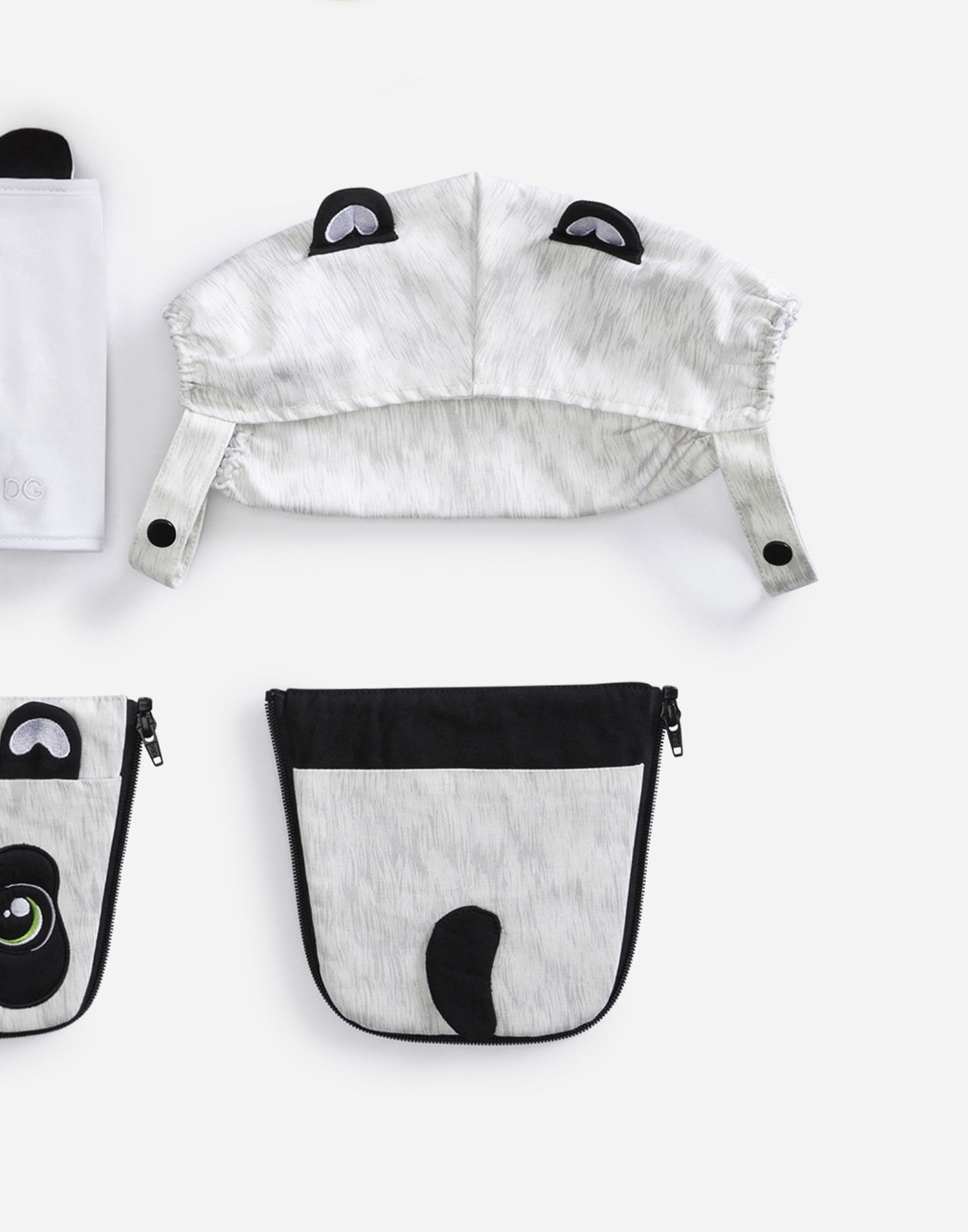 Rejsetaske Dolce & Gabbana Dolce & Gabbana Panda Baby Carrier Cover Set Grå | LCJA09G7QUBS9000, 1
