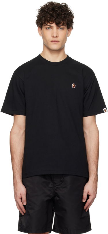 T-shirt BAPE Ape Head One Point T-Shirt Sort | 001TEK801004M, 0