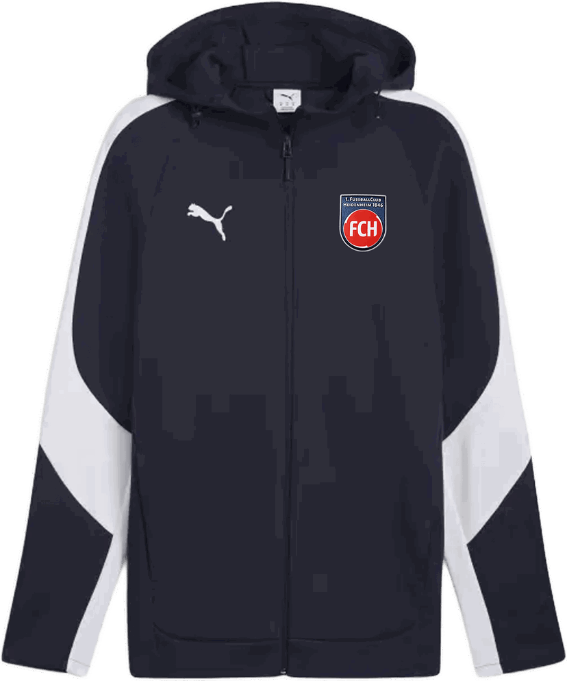 Sweatshirt Puma 1. FC Heidenheim Puma Hoody Mørkeblå | 5fch659947-06