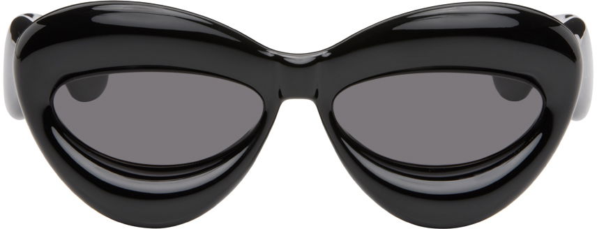 Solbriller Loewe Black Inflated Sunglasses Sort | LW40097I@5501A, 0