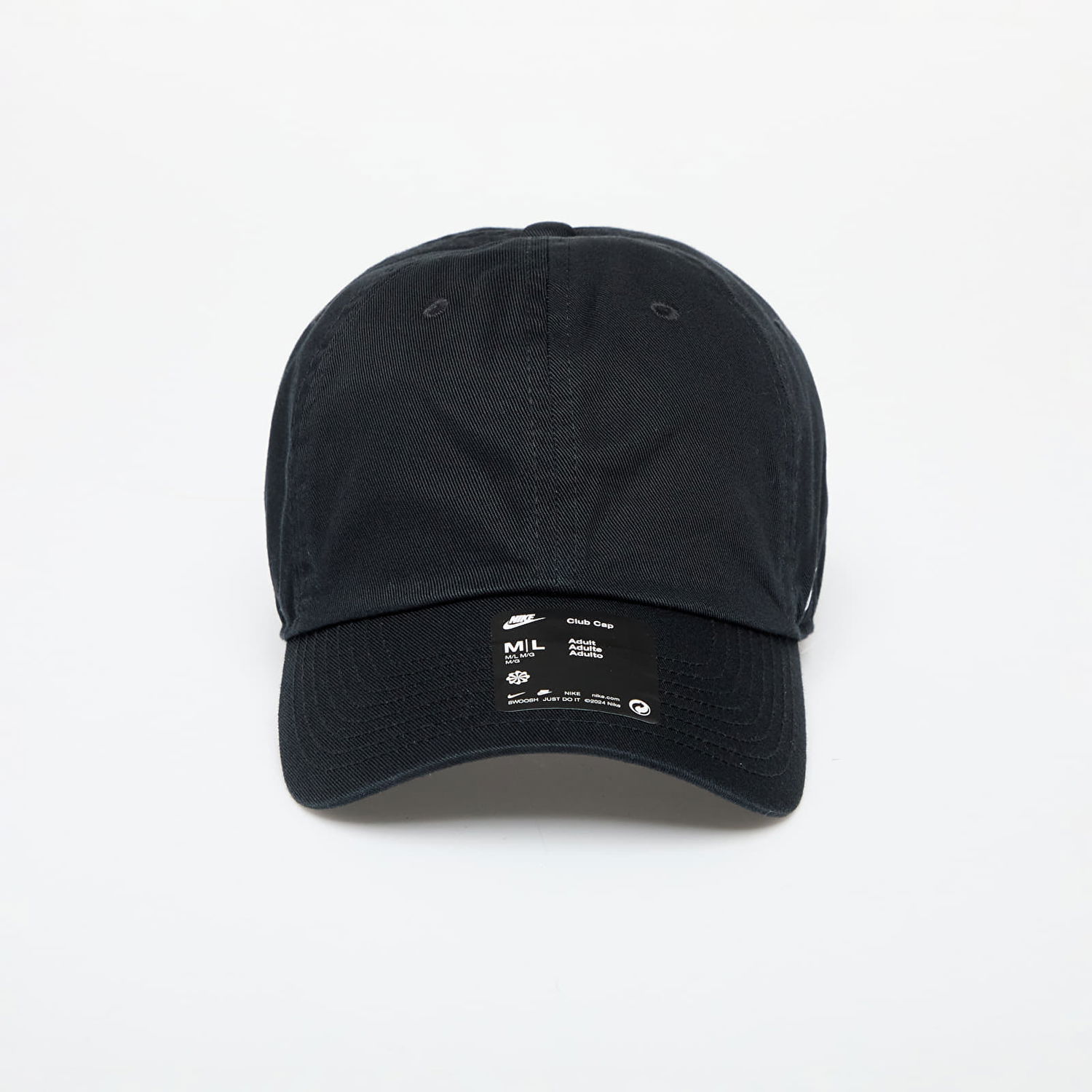 Kasket Nike Club Cap Unstructured Cap Black/ White Sort | FQ1361-010, 0