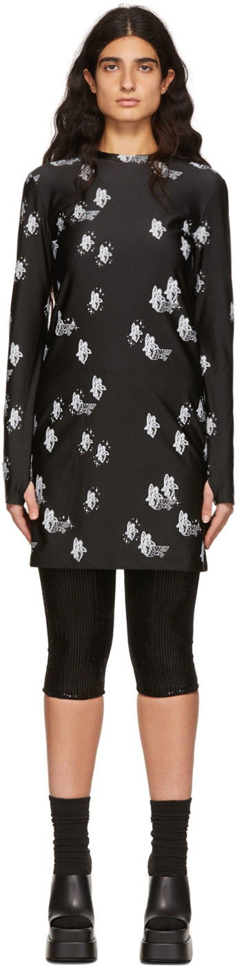 Kjole We11done We11done Artwork Mini Dress Sort | WD-TO1-22-720-W-BK, 0