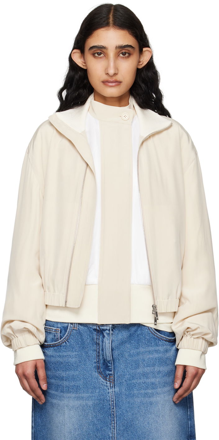 Bomberjakke Helmut Lang Helmut Lang Bomber Jacket Beige | O04HW102