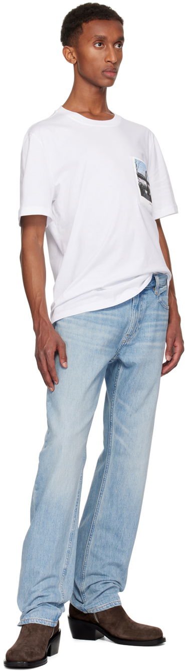 T-shirt Helmut Lang Bridge Postcard T-Shirt Hvid | O06HM513, 3