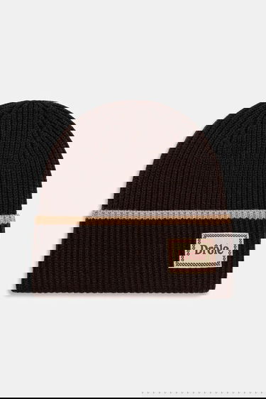 Beanie Drôle de Monsieur Drôle de Monsieur Le Bonnet Ribbed Knit Beanie Brun | I.BN104.WO007, 0