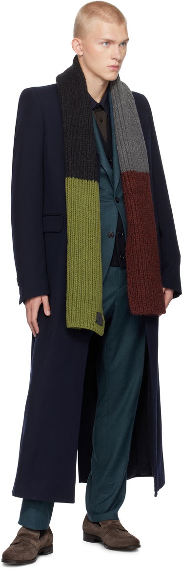 Tørklæde Paul Smith Paul Smith Two-Tone Knitted Mohair Scarf Grøn | M1A-151MK-N263-79, 2
