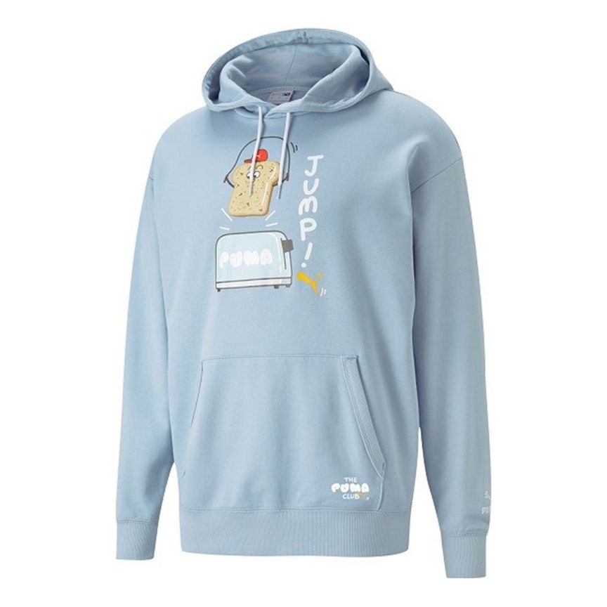 Sweatshirt Puma Puma Club Graphic Hoodie Blå | 533198-61, 0