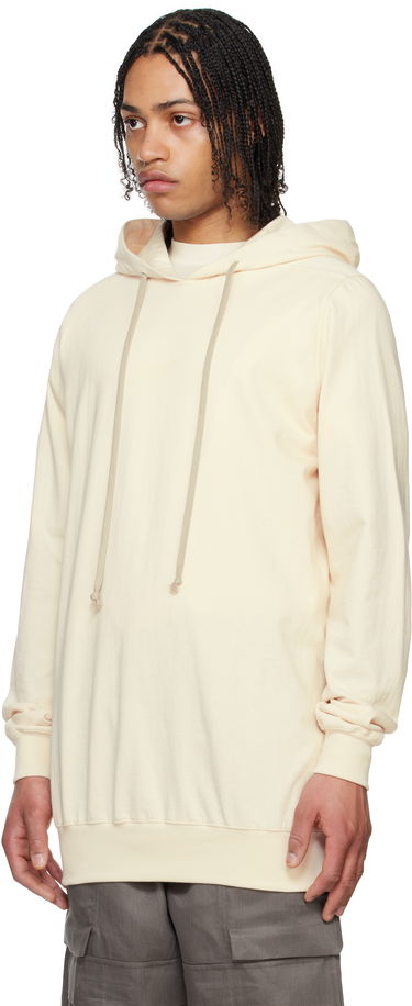 Sweatshirt Rick Owens Rick Owens Heavy Jersey Hoodie Beige | RU01E5282 BA, 3