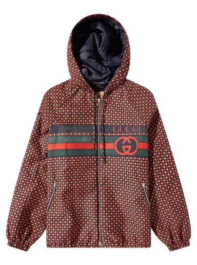 Jakke Gucci Logo Windbreaker Brun | 714810-ZAKY3-4310