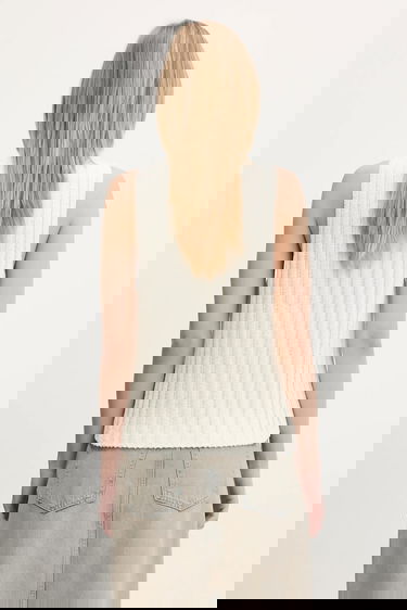 Tanktop Samsoe Samsoe Samsoe Samsoe Salou Knit Vest Hvid | F25100068, 2