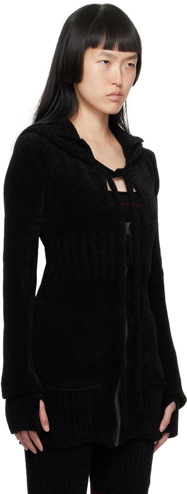 Sweater Ottolinger Ottolinger Extended Hooded Cardigan Sort | 706702, 1