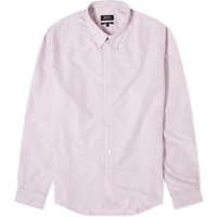 Skjorte A.P.C. Greg Log Button Down Stripe Shirt Rød | COGUH-H12499-GAB, 1