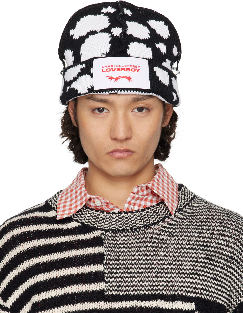 Beanie Charles Jeffrey Loverboy Charles Jeffrey LOVERBOY Knitted Logo Beanie Sort | 54130601