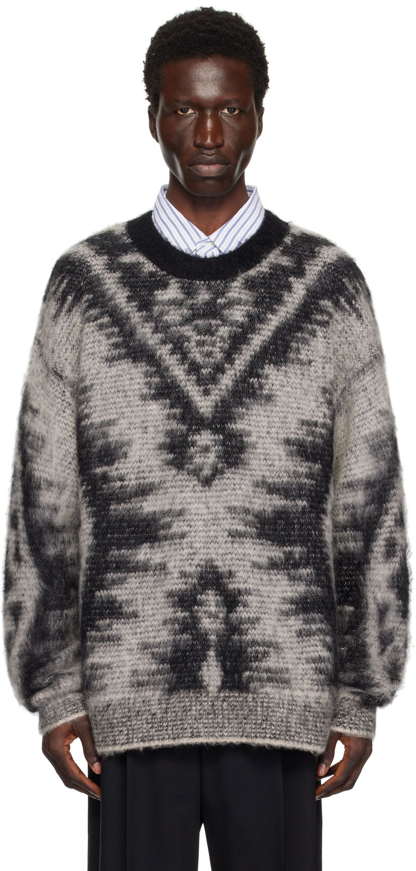 Sweater ISABEL MARANT Isabel Marant Fabo Knitted Sweater Grå | 25PPU0653HA-C1L05H