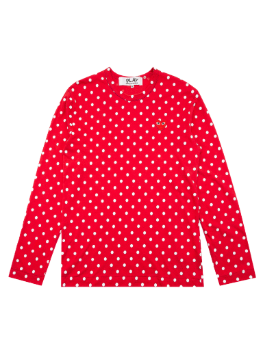 T-shirt Comme des Garçons Play Polka Dot T-Shirt Rød | AZ T166 051 3