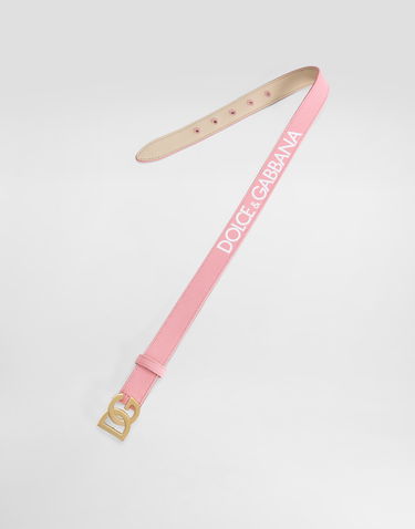 Bælter Dolce & Gabbana Dolce & Gabbana Canvas Logo Belt Lyserød | EC0083AT6618B405, 1