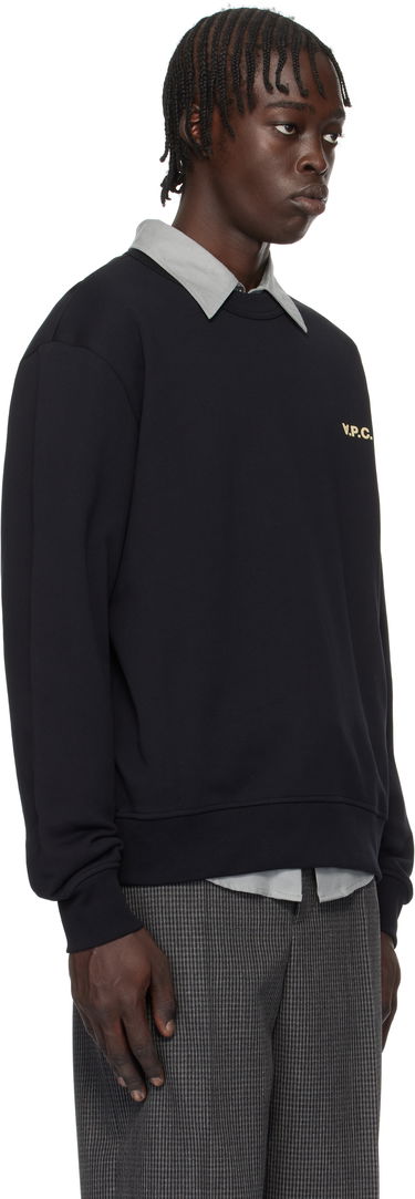 Sweatshirt A.P.C. Boxy Sweatshirt with Logo Sort | COHGO-H27916, 1