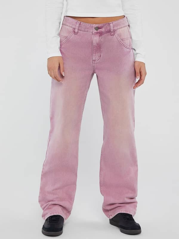 Bukser og jeans GUESS Originals Mid Rise Carpenter Pant Beige | W4GG10D4SB0, 0