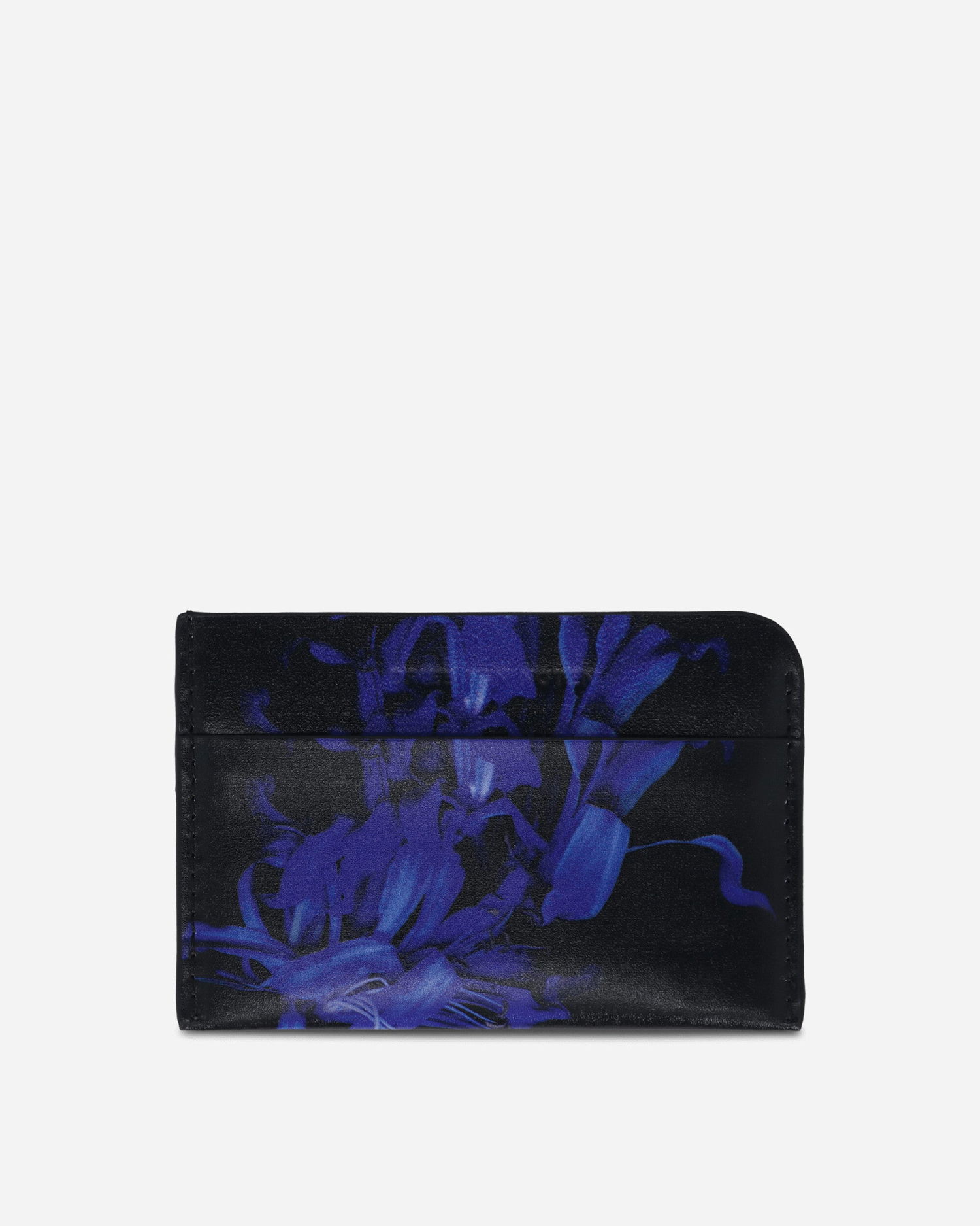 Tegnebog Dries Van Noten Floral Print Leather Cardholder Sort | 252-022100-598 504, 1