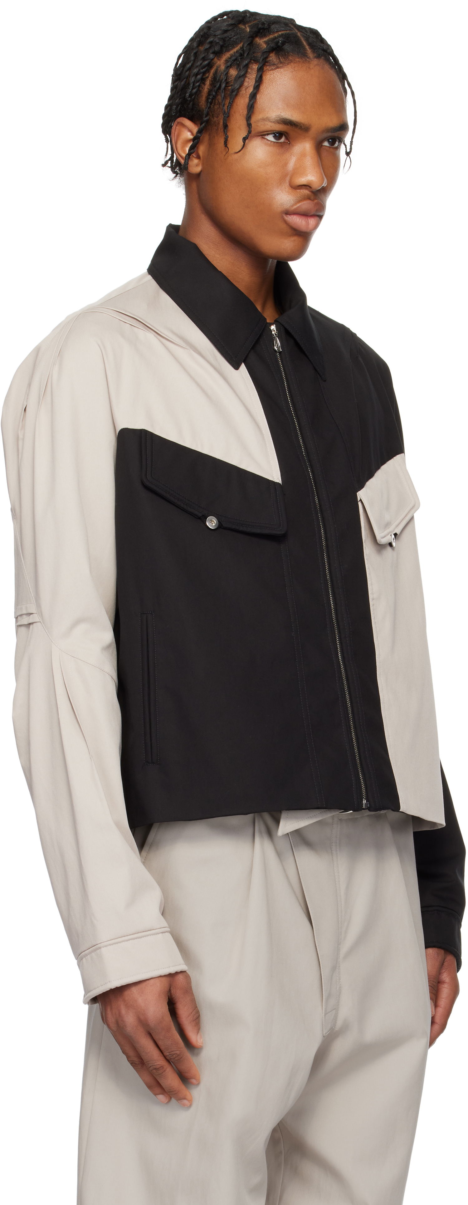 Jakke KIKO KOSTADINOV Kiko Kostadinov Alec K-Dart Zip-Up Jacket Flerfarvet | KKSS25J07-50, 1