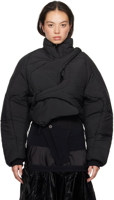 Puffer jakke Ottolinger Ottolinger Asymmetrical Padded Jacket Sort | 1090603921, 0