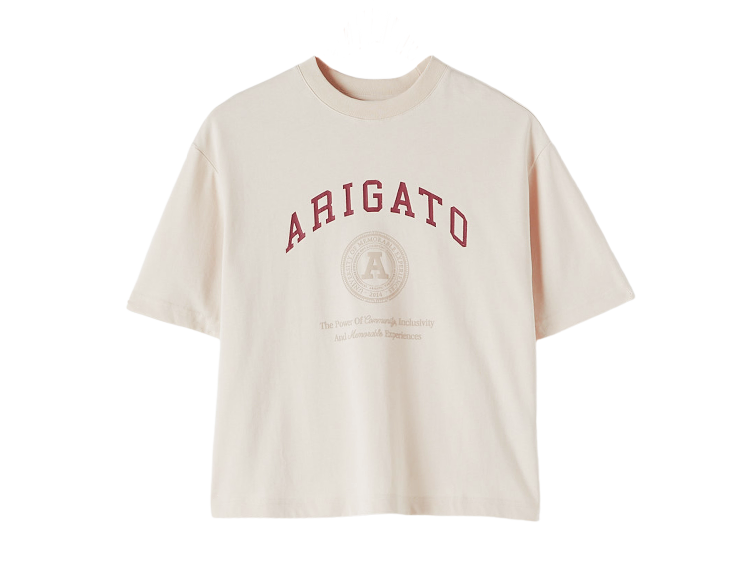 T-shirt AXEL ARIGATO Arigato University T-Shirt Beige | A0992001, 0
