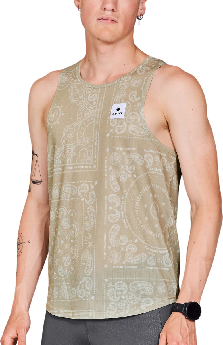 Tanktop Saysky Saysky Paisley Combat Singlet Beige | mmrsi02c1021