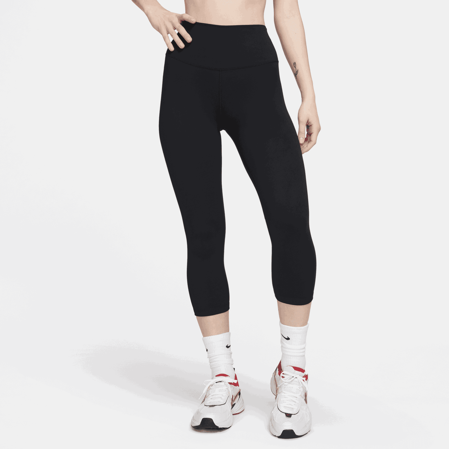 Leggings Nike Nike One High-Waisted Capri Leggings Sort | FN3236-010, 1