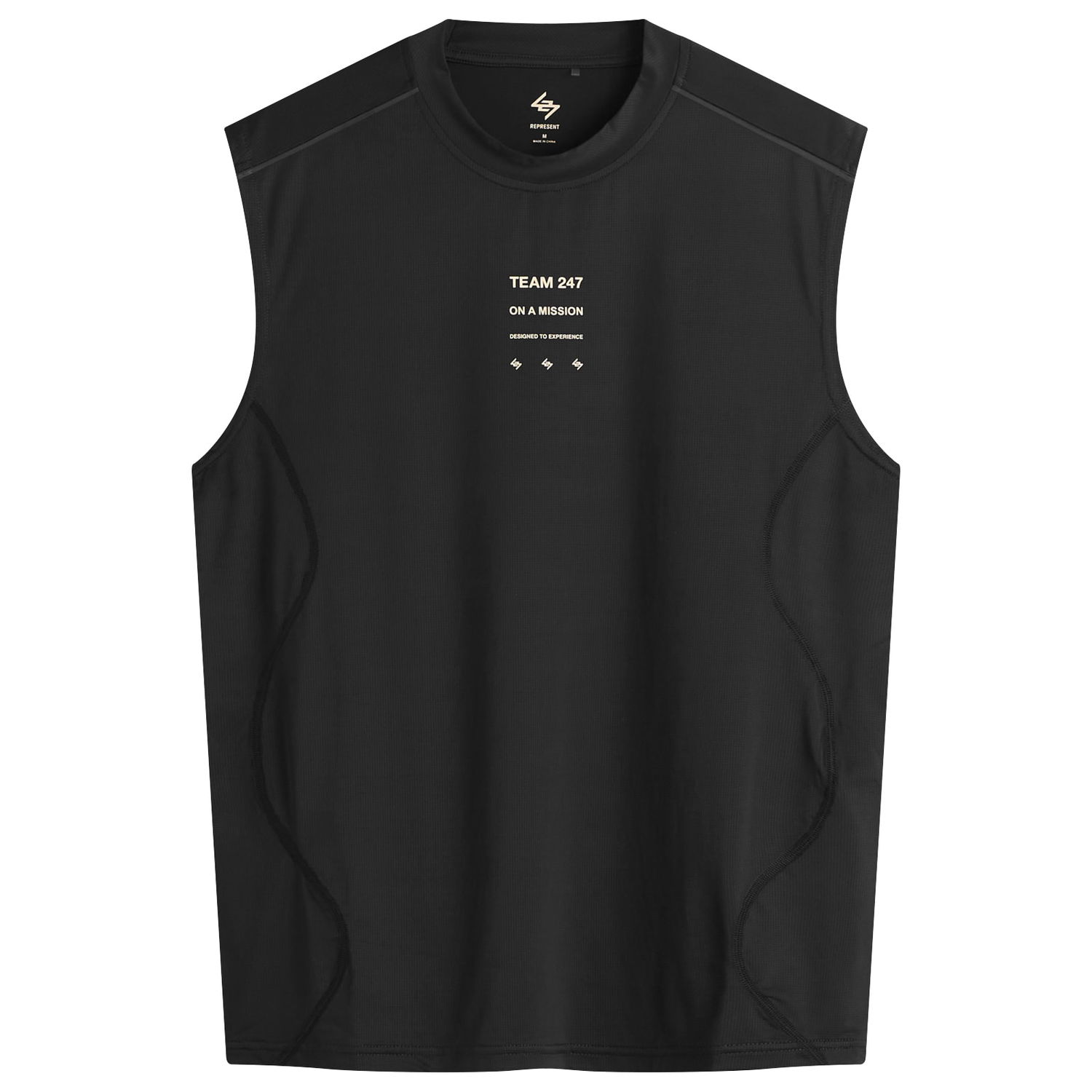 Tanktop Represent Clo 247 Mesh Runner Tank T-Shirt Sort | 247M100019-01, 0