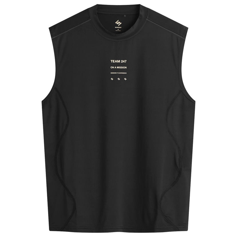 Tanktop Represent Clo 247 Mesh Runner Tank T-Shirt Sort | 247M100019-01