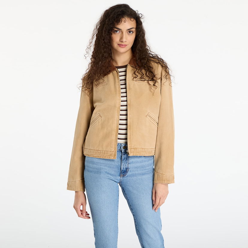 Jakke GUESS Originals Cropped Workwear Jacket Beige | W5BN80WG163-G1K9