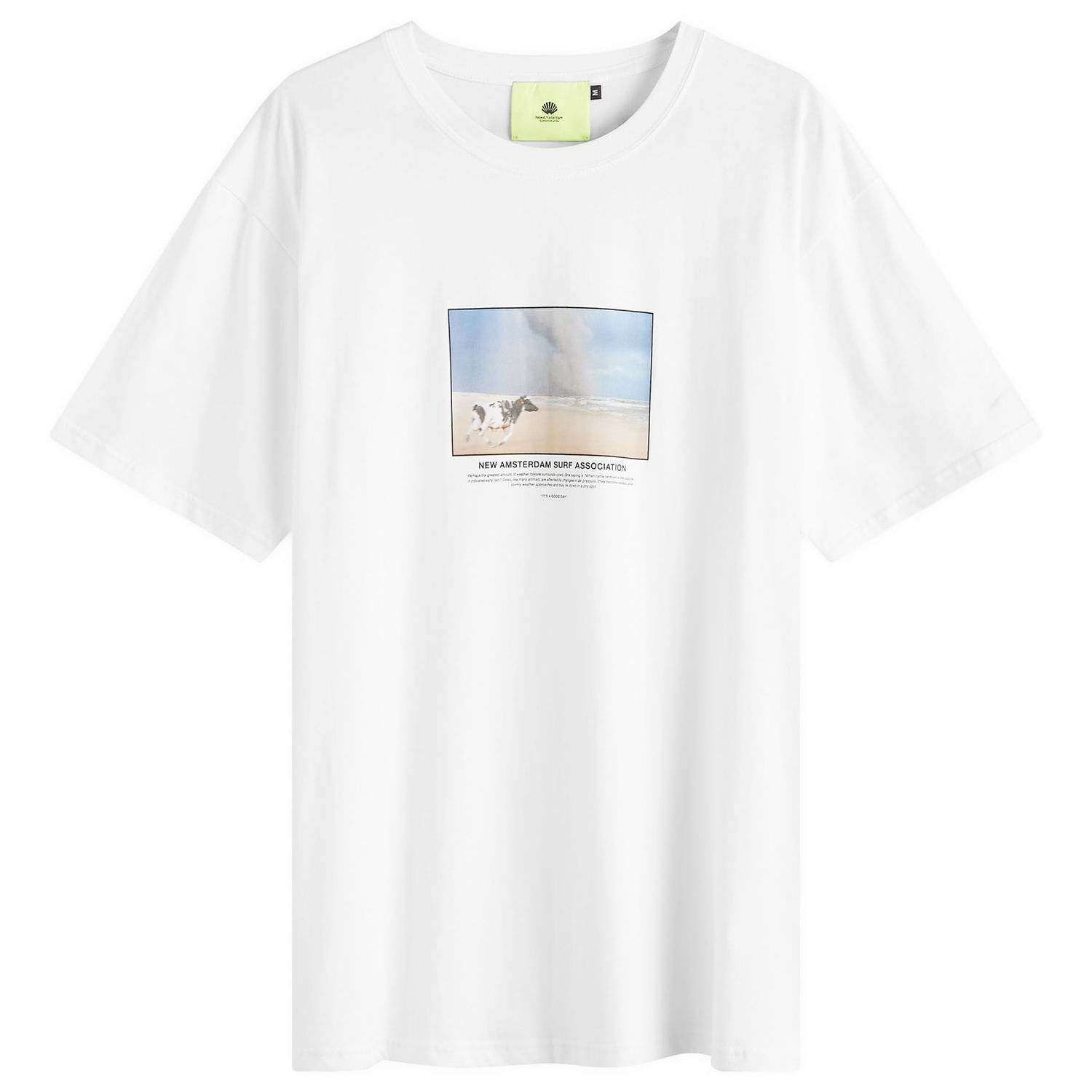 T-shirt New Amsterdam Surf Association New Amsterdam Cow T-Shirt Hvid | 2402139002, 0