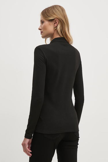 Polo skjorte Lacoste Women's Black Polo Shirt Sort | PF5464, 2