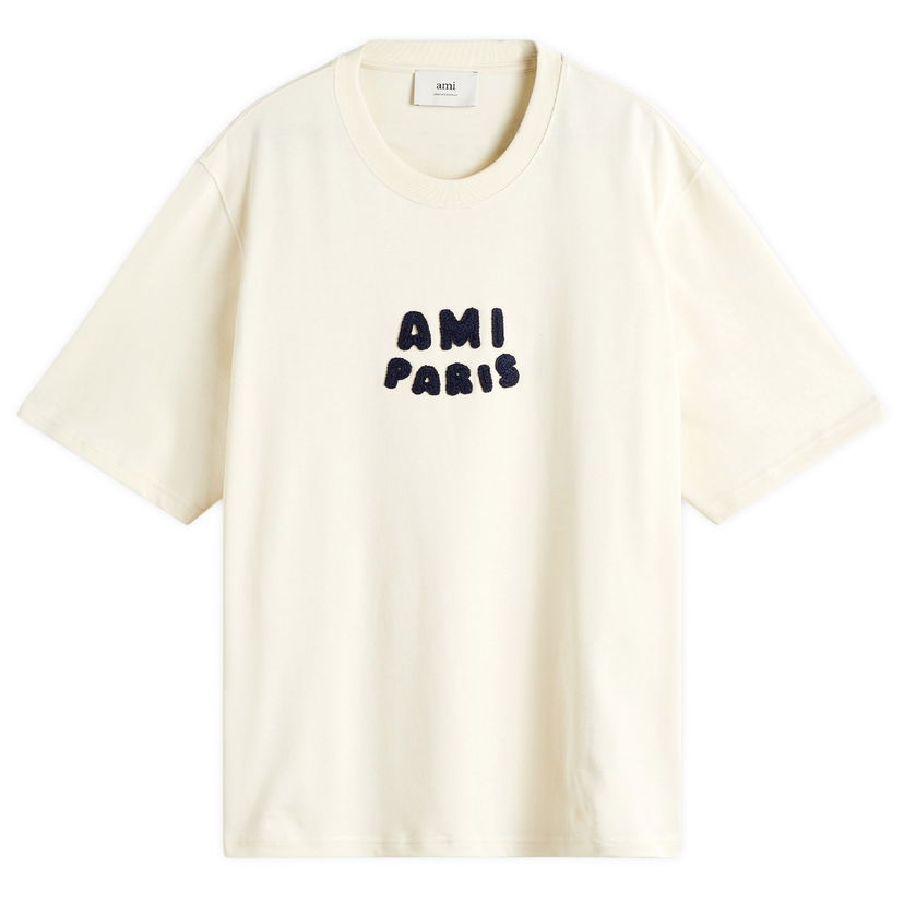 T-shirt AMI AMI Paris Jersey T-Shirt, Size Large Beige | UTS075-726-136