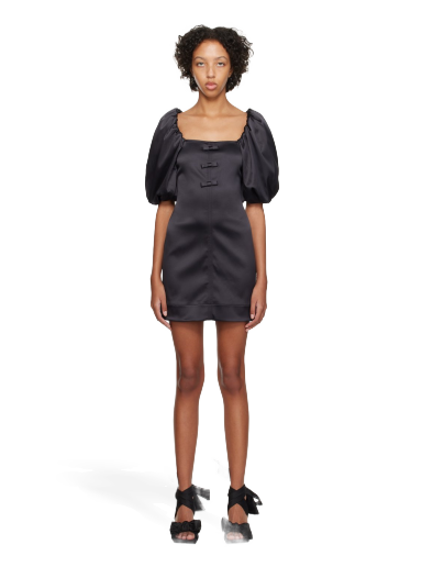 Kjole GANNI Bow Minidress Grå | F8456