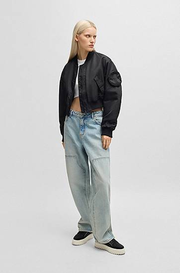 Bomberjakke BOSS HUGO Water-Repellent Bomber Jacket with Pocket Sort | 50542360, 1