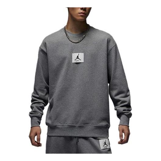 Sweater Jordan Essentials Logo Sweatshirt Grå | FB6935-091