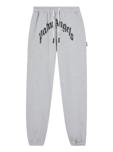 Joggingbukser Palm Angels GD Curved Logo Sweatpants Grå | PMCH011C99FLE0010910