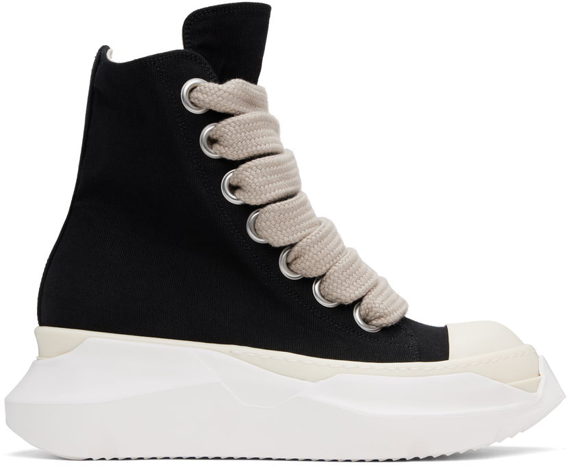 Sneakers og sko Rick Owens Rick Owens DRKSHDW Hollywood Jumbo Laces Abstract Sort | DU01E3844 CVSW2