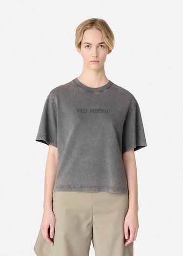 Crop top AXEL ARIGATO Cropped T-Shirt Grå | A2987003, 2