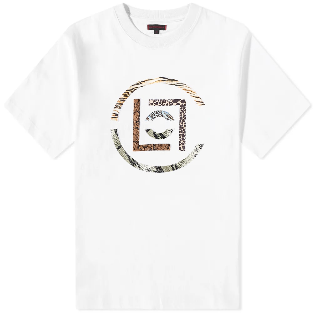 T-shirt CLOT Patchwork Logo Tee Hvid | CLTE22F10001-WHT, 0
