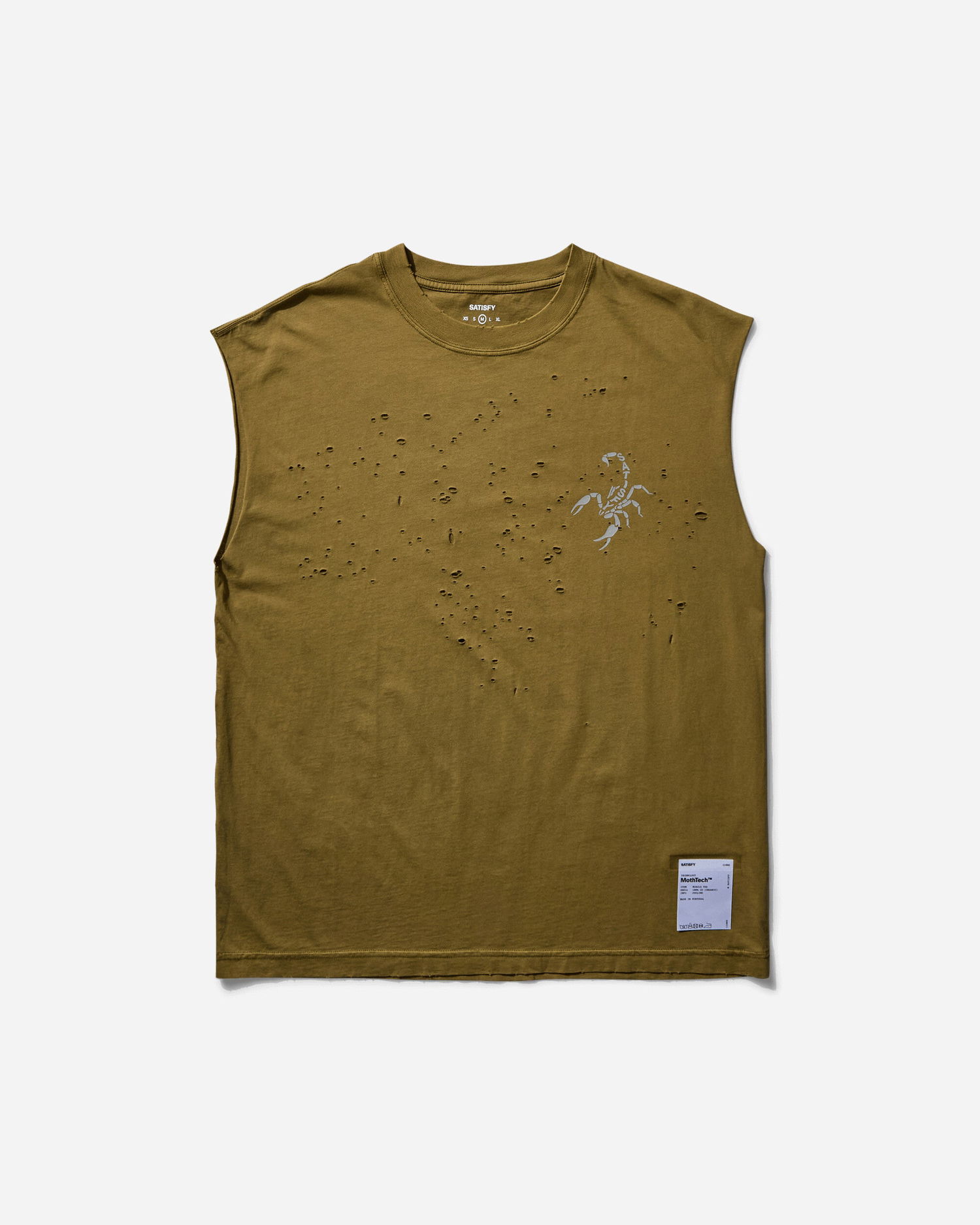 Tanktop Satisfy Men s MothTech Muscle T-Shirt Sun Bleached Military Brun | 11005 SBMO-LSCO, 0