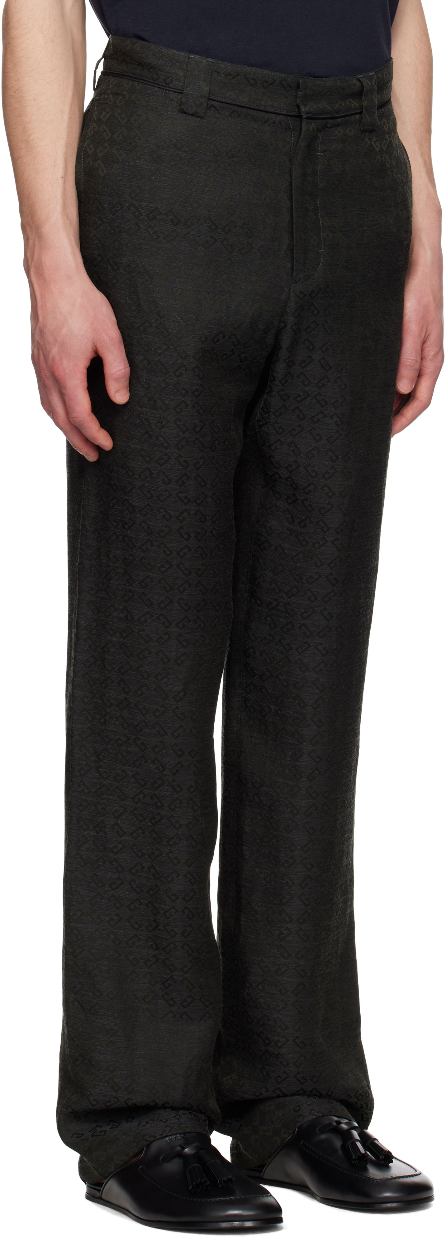 Bukser Givenchy Givenchy Monogram Chino Trousers Sort | BM51JY15WV021, 1