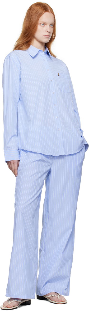 Skjorte GUIZIO Guizio Oona Striped Buttondown Shirt Blå | P25104W150, 3