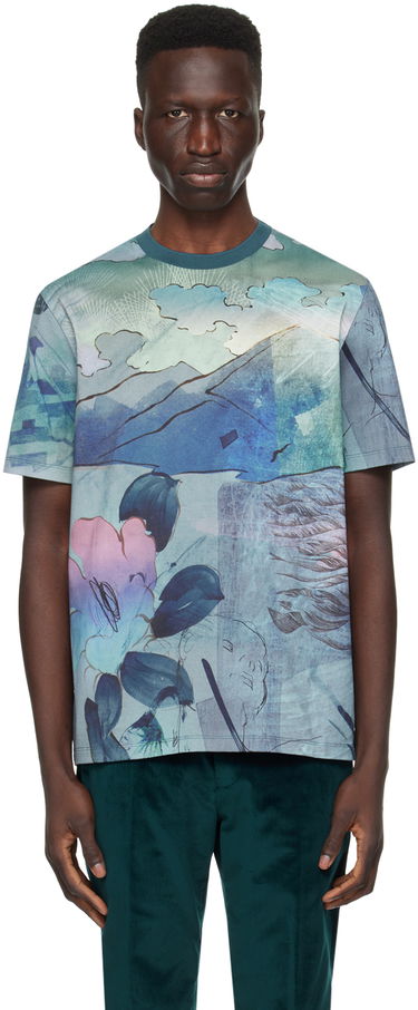T-shirt Paul Smith Paul Smith Printed T-Shirt Blå | M1R-919T-MP4275-47, 0