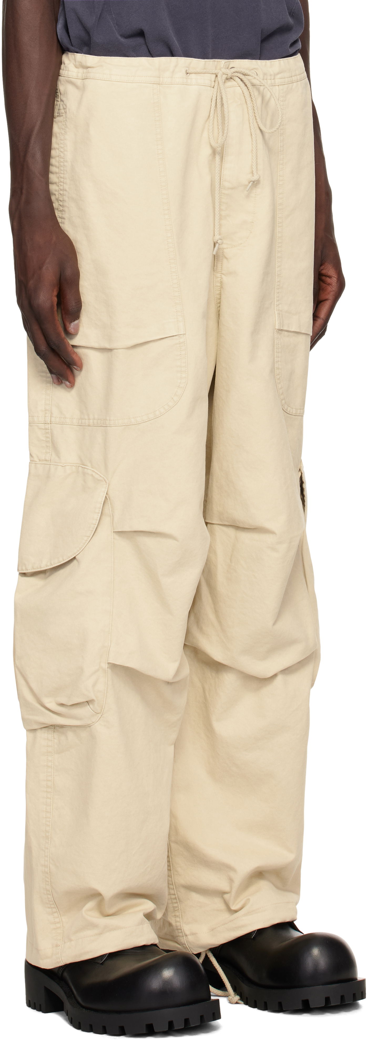 Cargo bukser Entire Studios Entire Studios Freight Cargo Pants Beige | ES2395OW, 1